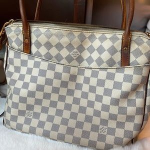 Authentic Louis Vuitton White Damier Shoulder Bag